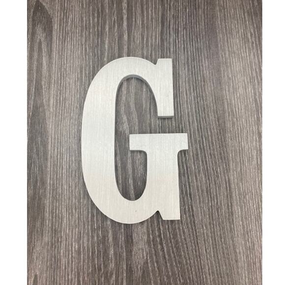 Aluminum Letter G - Silver G Wall Hanging - Picture 1 of 5